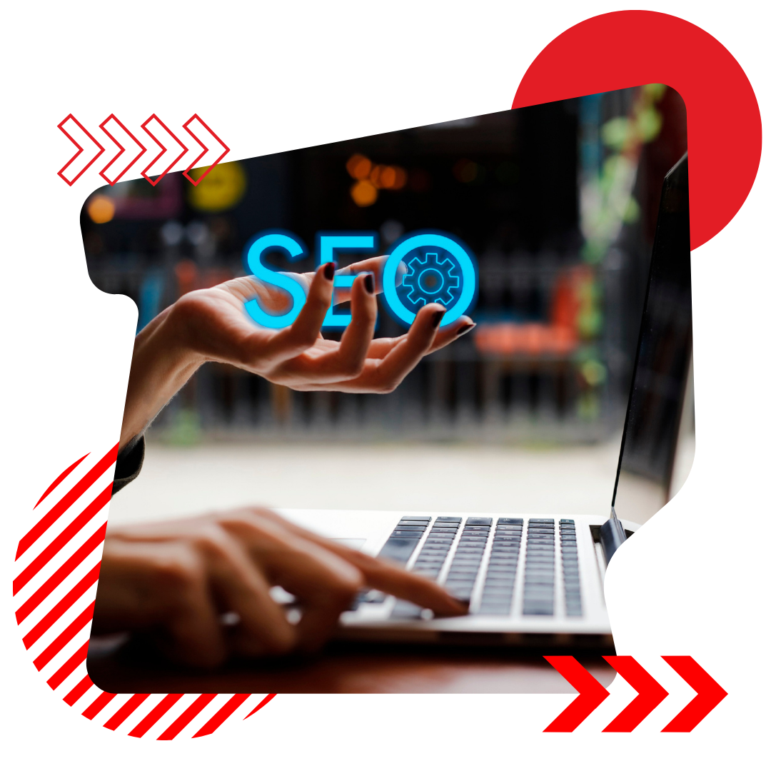 SEO specialist optimizing website for search engines with keyword research