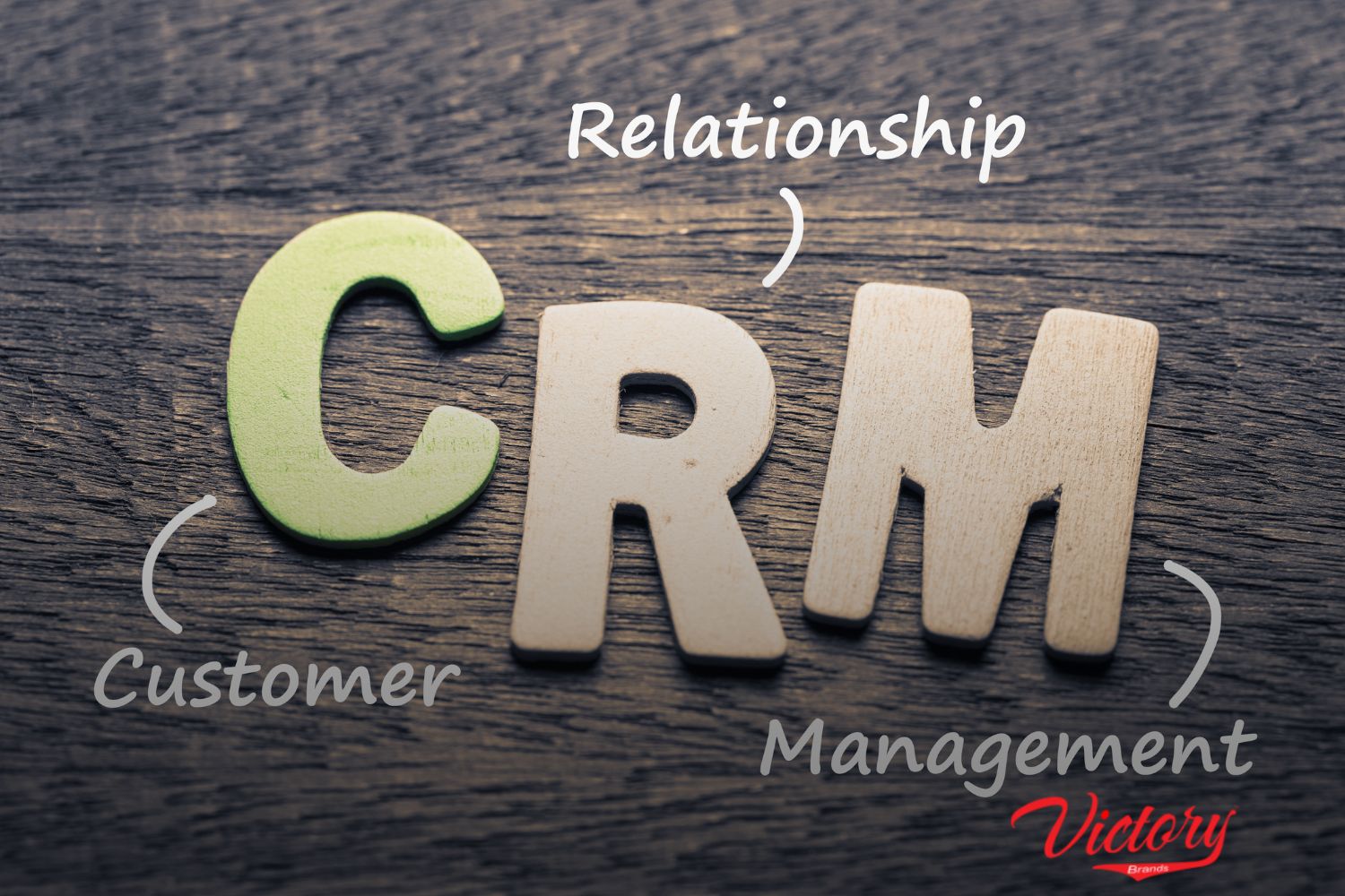 capital letters of "C, R, and M" which represents Customer Relationship Management
